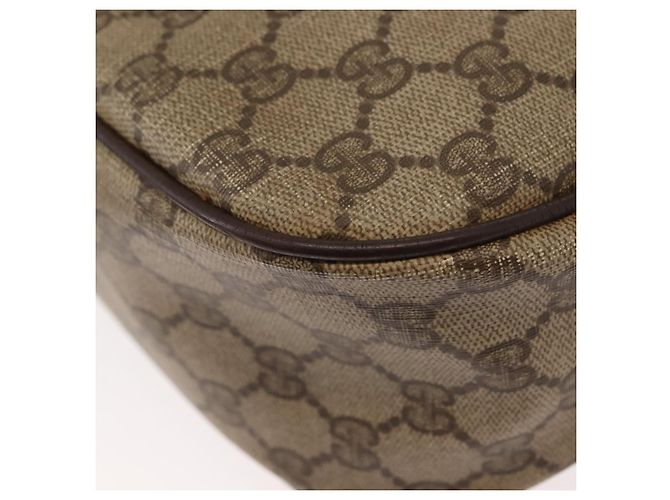 Borsa Sherry Line GG Supreme Web di GUCCI in PVC beige e oro 89 02 032 Auth 146615 D'oro - vista 13