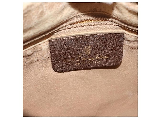 Borsa Sherry Line GG Supreme Web di GUCCI in PVC beige e oro 89 02 032 Auth 146615 D'oro - vista 16