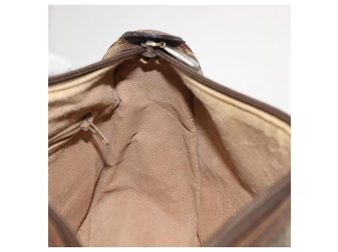 Borsa Sherry Line GG Supreme Web di GUCCI in PVC beige e oro 89 02 032 Auth 146615 D'oro - vista 18