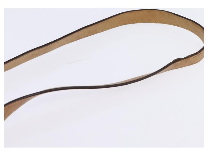 Céline Bolsa de Ombro em Lona Macadam CELINE PVC Bege Ouro Auth 146716 Dourado - vista 8