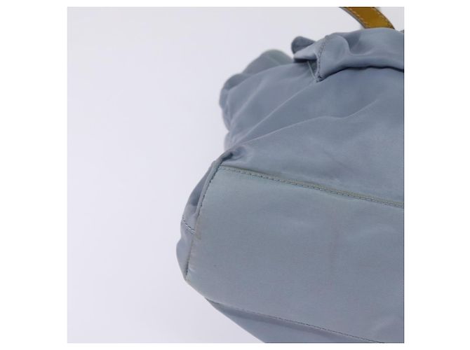 PRADA Tote Bag aus Nylon hellblau silber authentisch 147999 - Ansicht 10