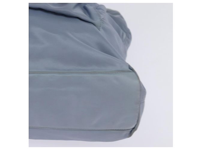PRADA Tote Bag aus Nylon hellblau silber authentisch 147999 - Ansicht 11