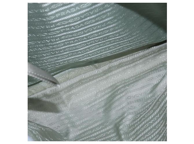 PRADA Tote Bag aus Nylon hellblau silber authentisch 147999 - Ansicht 18