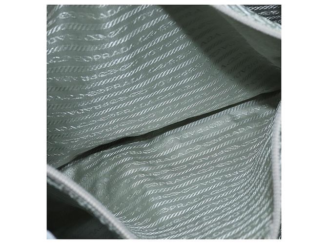 PRADA Tote Bag aus Nylon hellblau silber authentisch 147999 - Ansicht 19