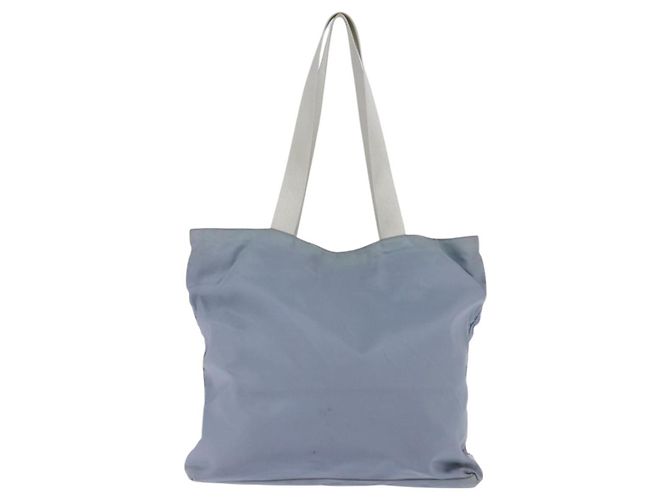 PRADA Tote Bag aus Nylon hellblau silber authentisch 147999 - Ansicht 3