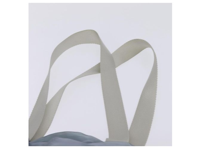 PRADA Tote Bag aus Nylon hellblau silber authentisch 147999 - Ansicht 8