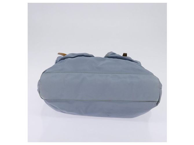 PRADA Tote Bag aus Nylon hellblau silber authentisch 147999 - Ansicht 9
