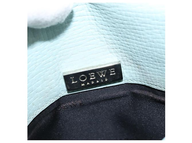 Borsa a Spalla LOEWE in Pelle Azzurra Chiara Auth 147733 Blu chiaro - vista 17
