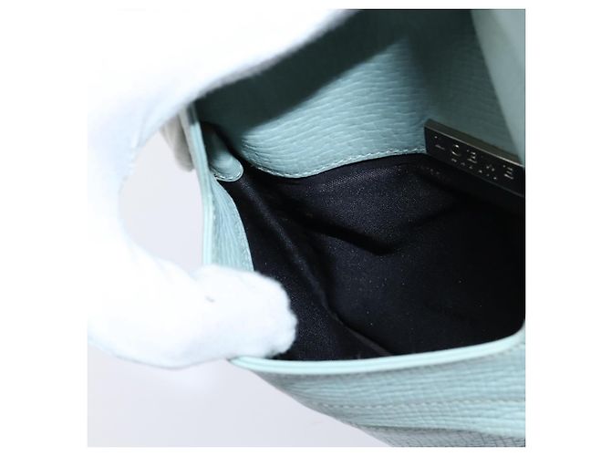Borsa a Spalla LOEWE in Pelle Azzurra Chiara Auth 147733 Blu chiaro - vista 19