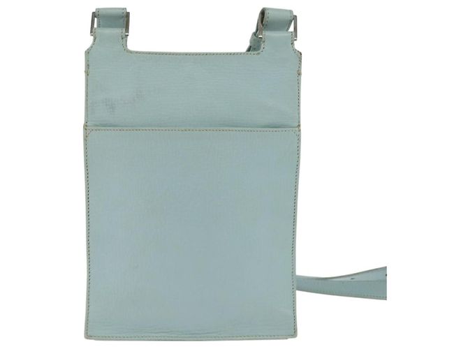 Borsa a Spalla LOEWE in Pelle Azzurra Chiara Auth 147733 Blu chiaro - vista 2