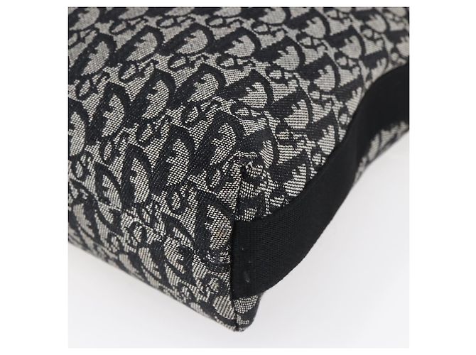 Borsa a Spalla in Tela Trotter Christian Dior Nera Argento Auth bs30270 Nero - vista 10