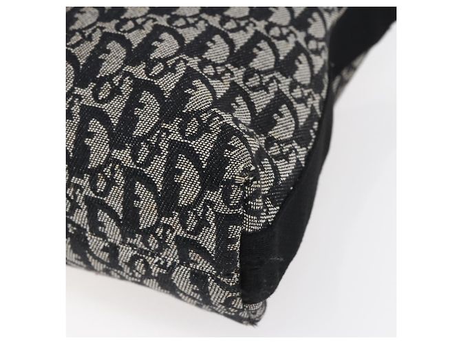 Borsa a Spalla in Tela Trotter Christian Dior Nera Argento Auth bs30270 Nero - vista 12