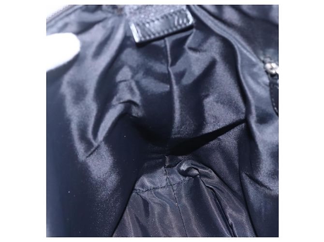 Borsa a Spalla in Tela Trotter Christian Dior Nera Argento Auth bs30270 Nero - vista 18