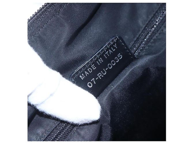 Borsa a Spalla in Tela Trotter Christian Dior Nera Argento Auth bs30270 Nero - vista 20