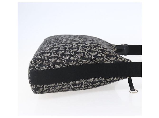 Borsa a Spalla in Tela Trotter Christian Dior Nera Argento Auth bs30270 Nero - vista 5