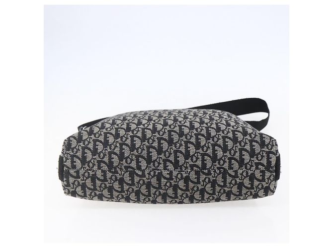 Borsa a Spalla in Tela Trotter Christian Dior Nera Argento Auth bs30270 Nero - vista 9