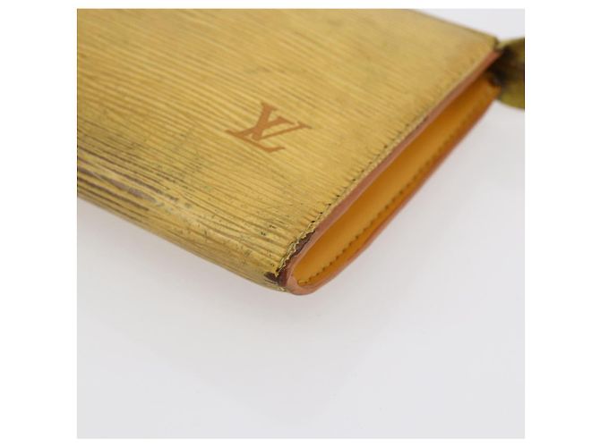 LOUIS VUITTON Pochette Accessori Epi Gialla M52989 LV Auth bs30233 Giallo - vista 10