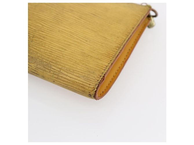 LOUIS VUITTON Pochette Accessori Epi Gialla M52989 LV Auth bs30233 Giallo - vista 12