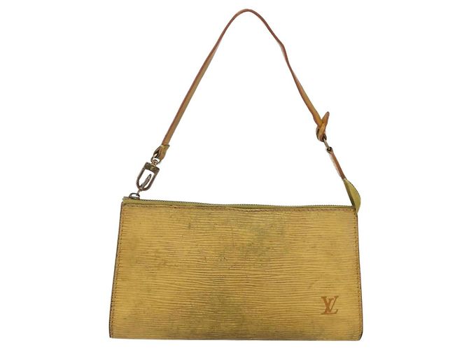 LOUIS VUITTON Pochette Accessori Epi Gialla M52989 LV Auth bs30233 Giallo - vista 2