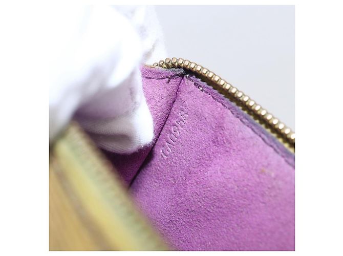LOUIS VUITTON Pochette Accessori Epi Gialla M52989 LV Auth bs30233 Giallo - vista 20