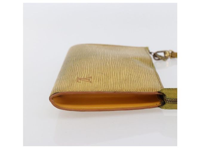 LOUIS VUITTON Pochette Accessori Epi Gialla M52989 LV Auth bs30233 Giallo - vista 5
