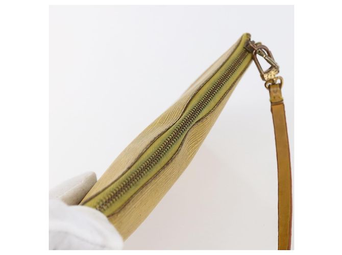 LOUIS VUITTON Pochette Accessori Epi Gialla M52989 LV Auth bs30233 Giallo - vista 6