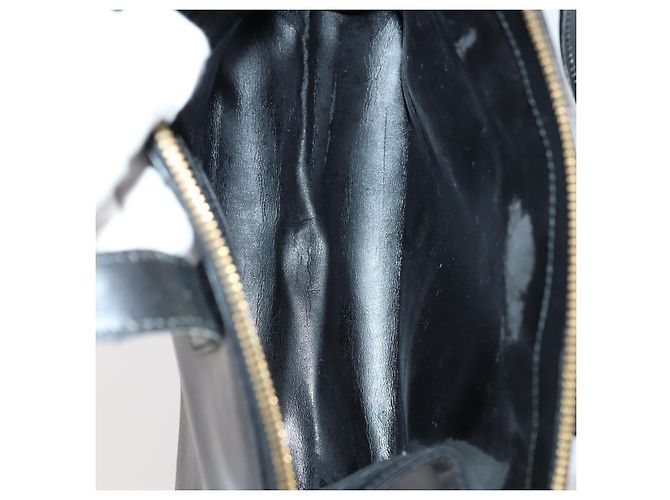 Borsa a Spalla GUCCI in Nylon Pelle Smaltata 5Set Nero Marrone Kaki Auth bs29701 Cachi - vista 17