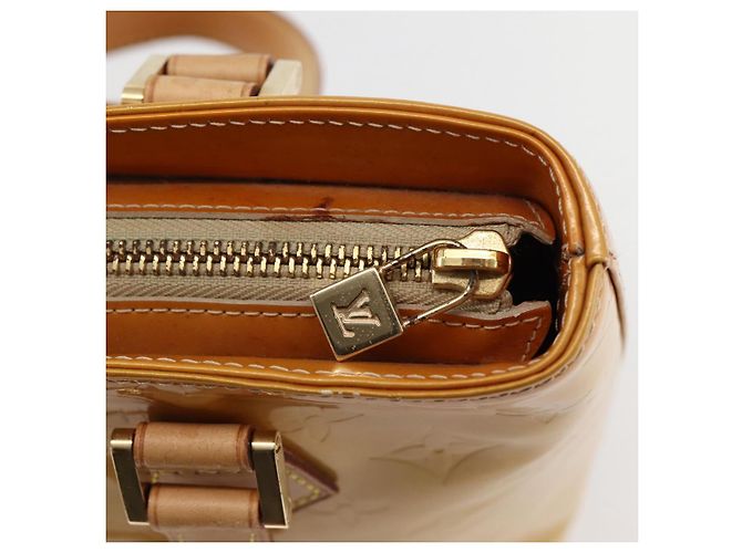 LOUIS VUITTON Borsa a Mano Monogram Vernis Houston Beige M91004 LV Auth 145003 - vista 10