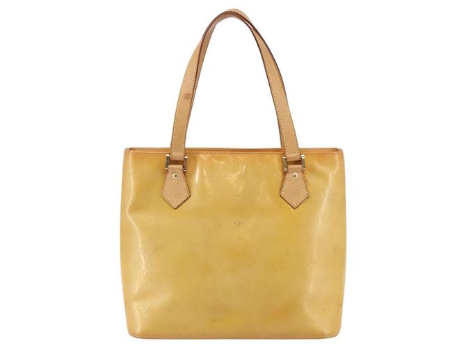 LOUIS VUITTON Borsa a Mano Monogram Vernis Houston Beige M91004 LV Auth 145003 - vista 13
