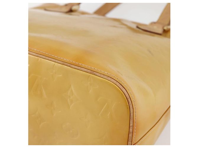 LOUIS VUITTON Borsa a Mano Monogram Vernis Houston Beige M91004 LV Auth 145003 - vista 15