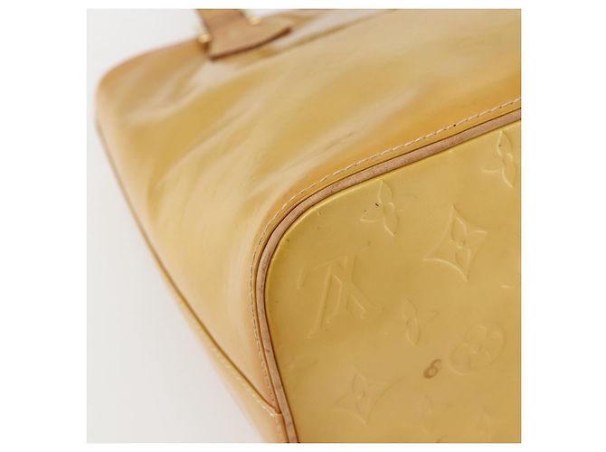 LOUIS VUITTON Borsa a Mano Monogram Vernis Houston Beige M91004 LV Auth 145003 - vista 16
