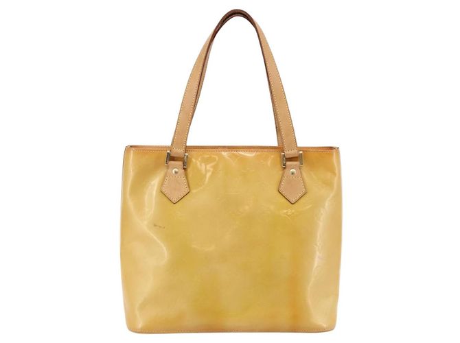 LOUIS VUITTON Borsa a Mano Monogram Vernis Houston Beige M91004 LV Auth 145003 - vista 2
