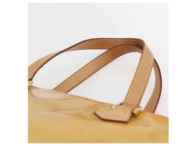LOUIS VUITTON Borsa a Mano Monogram Vernis Houston Beige M91004 LV Auth 145003 - vista 8