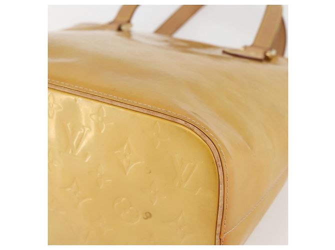 LOUIS VUITTON Borsa a Mano Monogram Vernis Houston Beige M91004 LV Auth 145003 - vista 9
