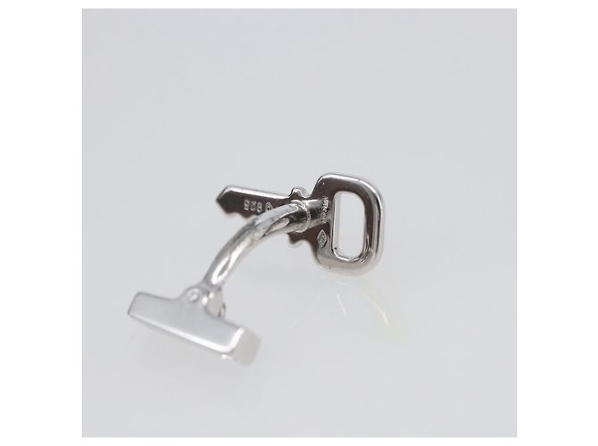 LOUIS VUITTON Gemelli Cufflinks Cuffs metallo M65043 LV Auth 145321 Argento - vista 19