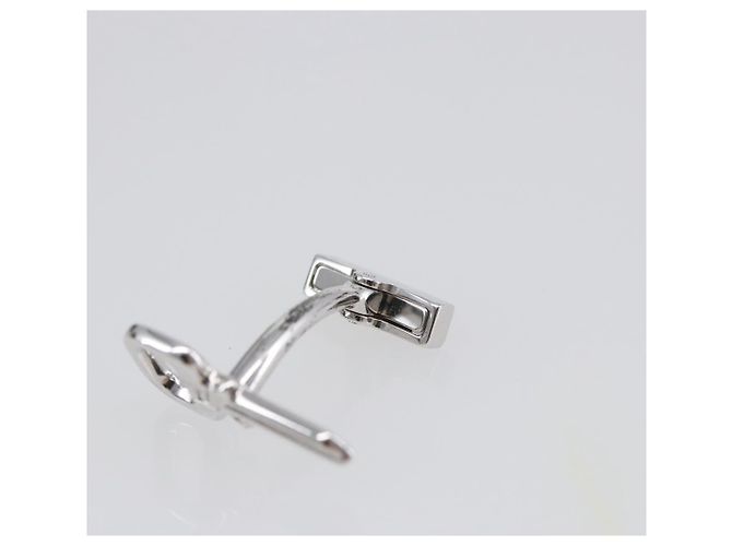 LOUIS VUITTON Gemelli Cufflinks Cuffs metallo M65043 LV Auth 145321 Argento - vista 20