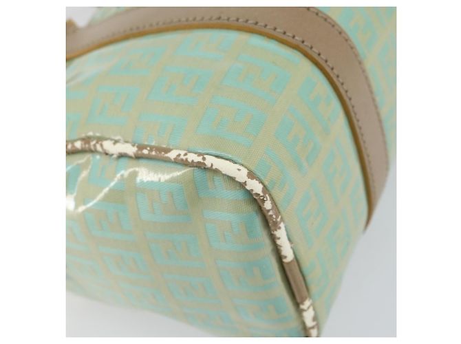 Sac à main en toile Zucchino FENDI or vert clair Auth 144431 Doré - vue 14