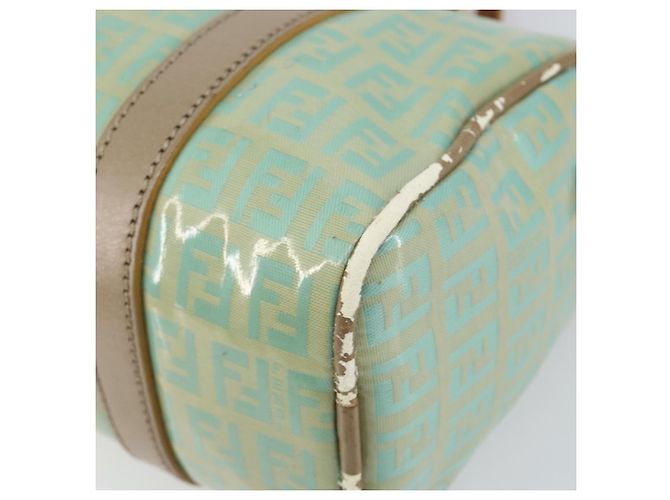 Sac à main en toile Zucchino FENDI or vert clair Auth 144431 Doré - vue 15