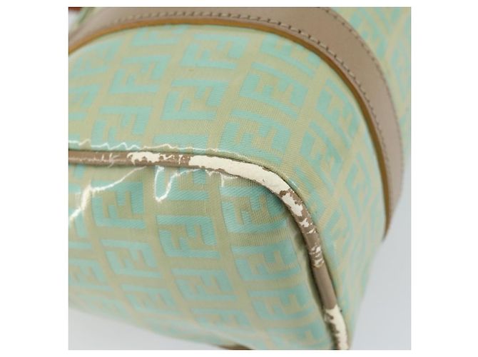 Sac à main en toile Zucchino FENDI or vert clair Auth 144431 Doré - vue 16