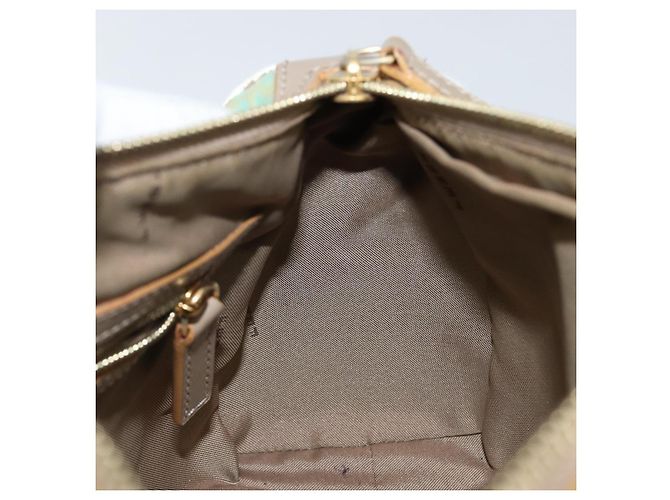 Sac à main en toile Zucchino FENDI or vert clair Auth 144431 Doré - vue 19