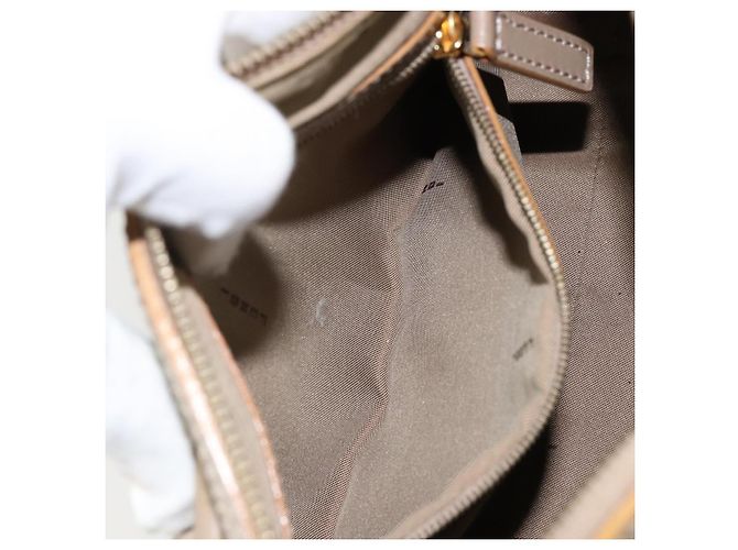 Sac à main en toile Zucchino FENDI or vert clair Auth 144431 Doré - vue 21