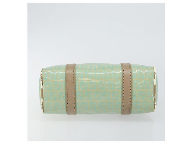 Sac à main en toile Zucchino FENDI or vert clair Auth 144431 Doré - vue 5