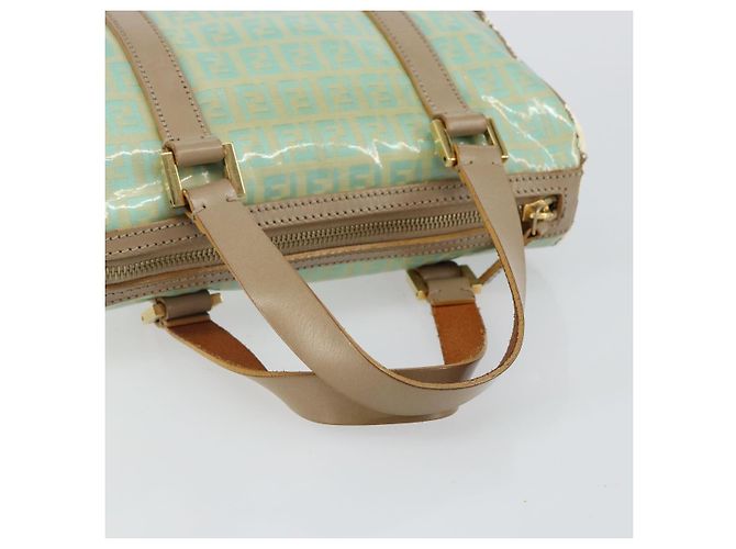 Sac à main en toile Zucchino FENDI or vert clair Auth 144431 Doré - vue 7