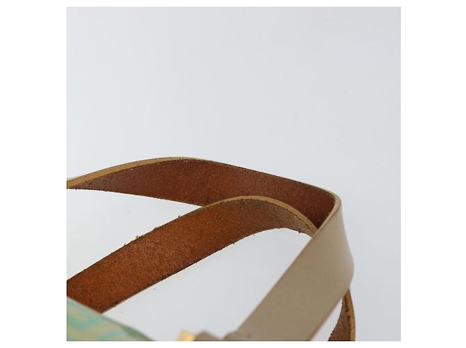 Sac à main en toile Zucchino FENDI or vert clair Auth 144431 Doré - vue 8
