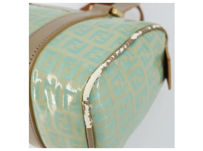 Sac à main en toile Zucchino FENDI or vert clair Auth 144431 Doré - vue 9