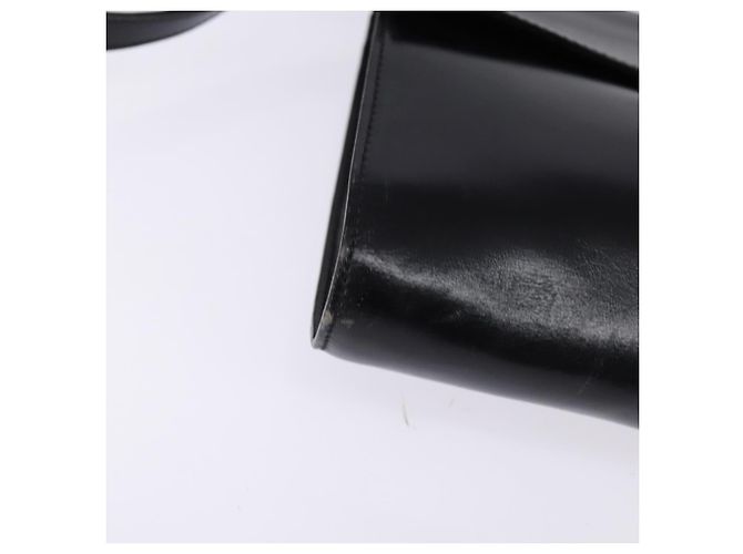 Céline Borsa a Spalla CELINE Circle in Pelle Nera e Oro Auth 145014 Nero D'oro - vista 15