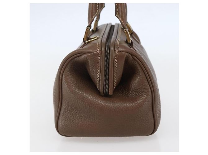 Borsa a mano FENDI in pelle marrone dorato Auth kk558 D'oro - vista 4