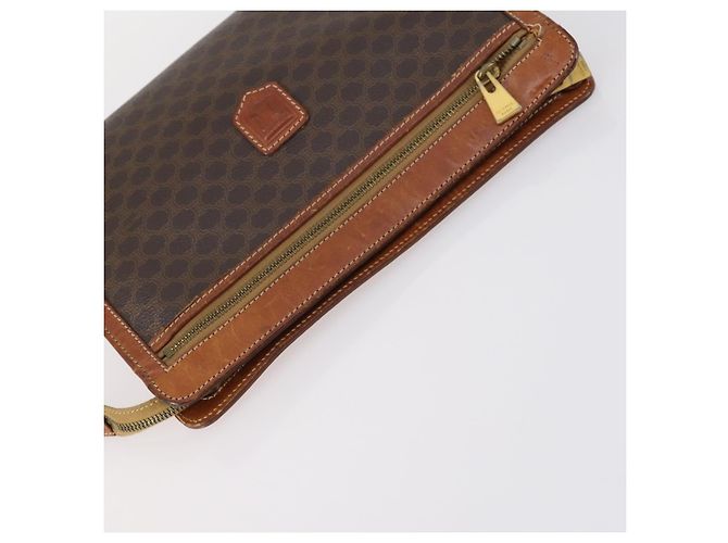 Céline Borsa a mano CELINE in tela nylon PVC 6 pezzi marrone blu navy verde Auth bs29710 - vista 14