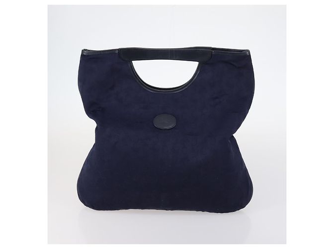 Céline Borsa a mano CELINE in tela nylon PVC 6 pezzi marrone blu navy verde Auth bs29710 - vista 17