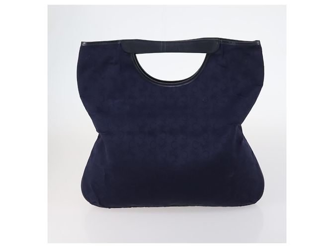Céline Borsa a mano CELINE in tela nylon PVC 6 pezzi marrone blu navy verde Auth bs29710 - vista 18